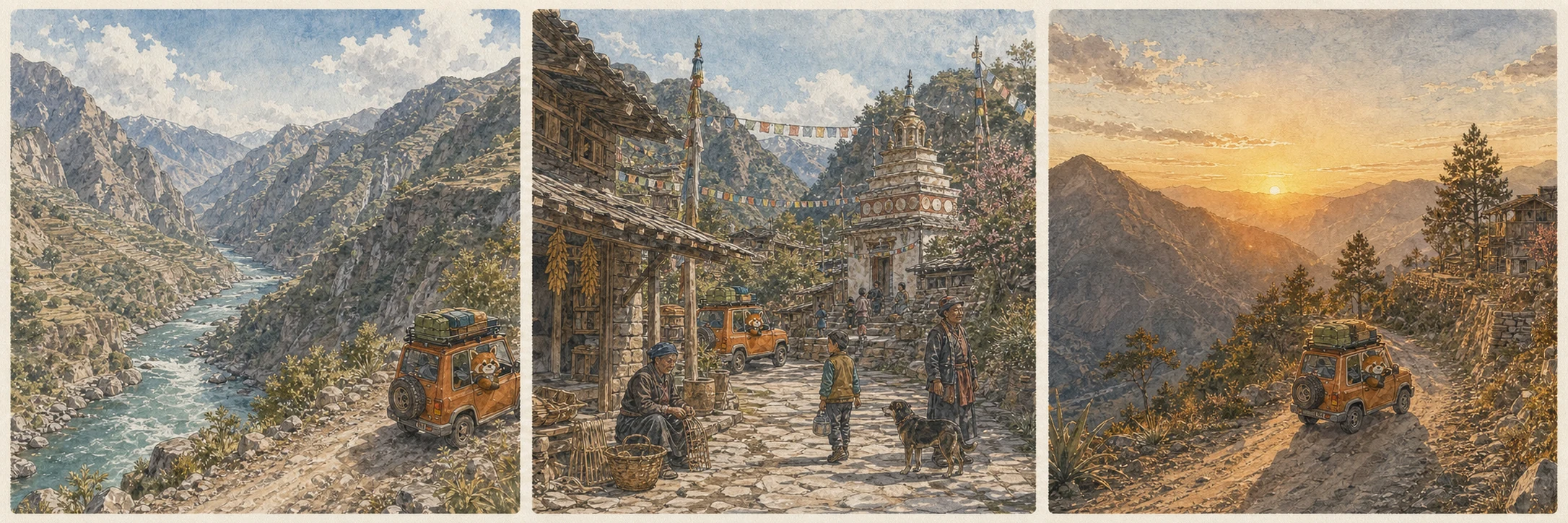 怒江大峽谷：福貢／瀘水的第一層地景