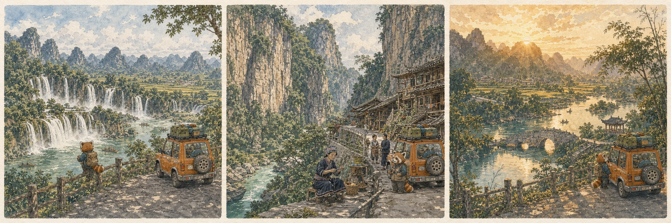 德天跨國瀑布:靖西/德天的第一層地景