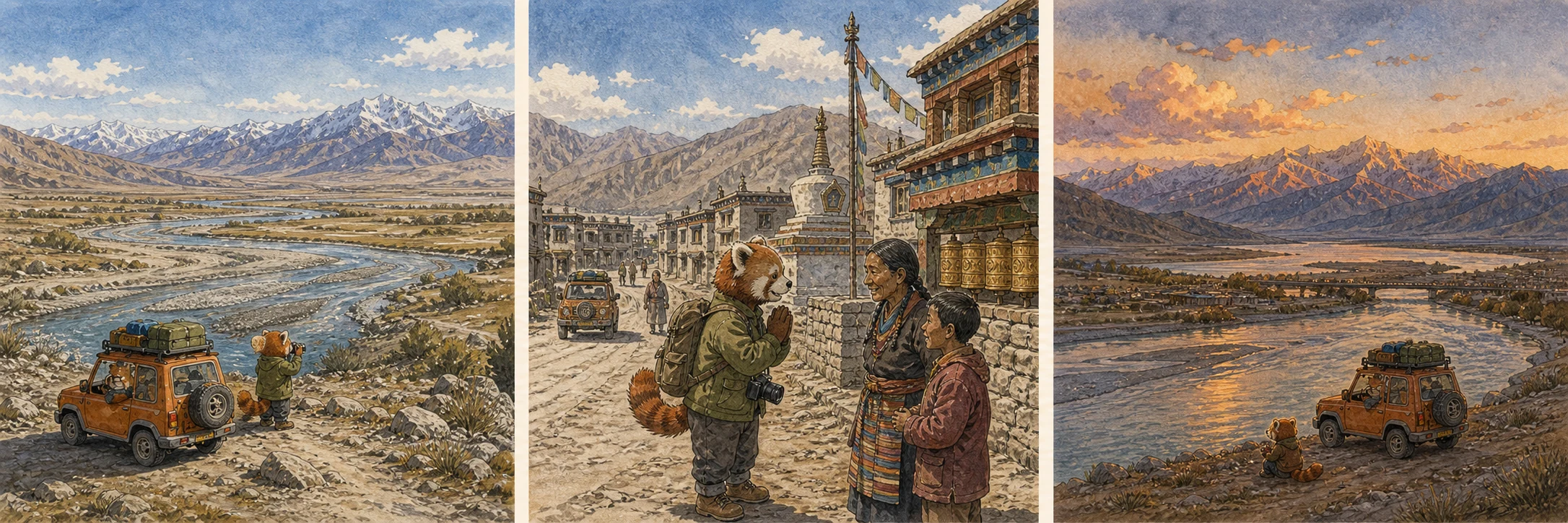 雅魯藏布江上游:薩嘎的第一層地景