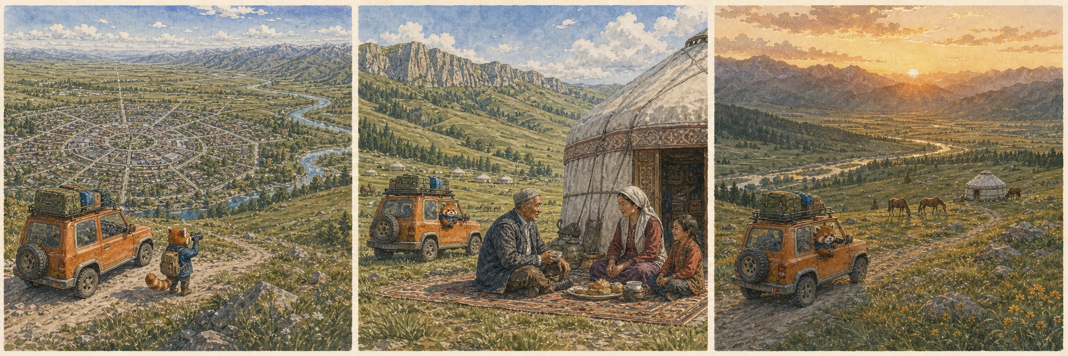 八卦城：特克斯／那拉提支線的第一層地景