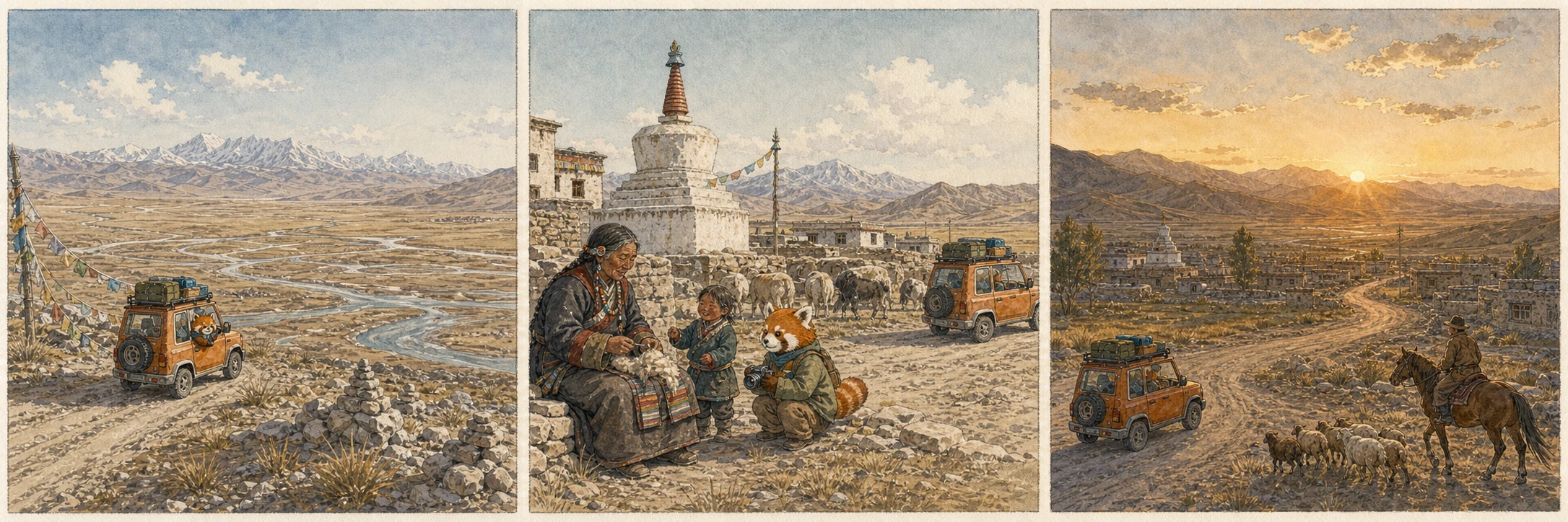 雅江源頭荒原:仲巴的第一層地景