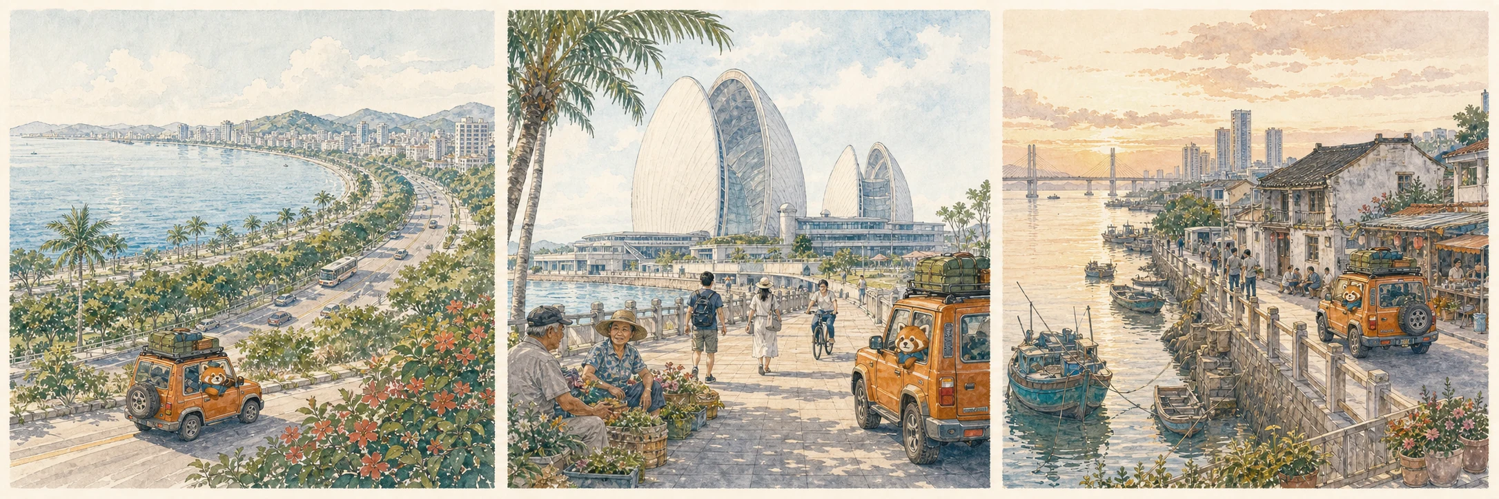 情侶路：珠海的第一層地景